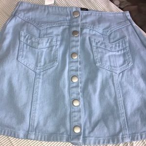 kendall and kylie denim skirt